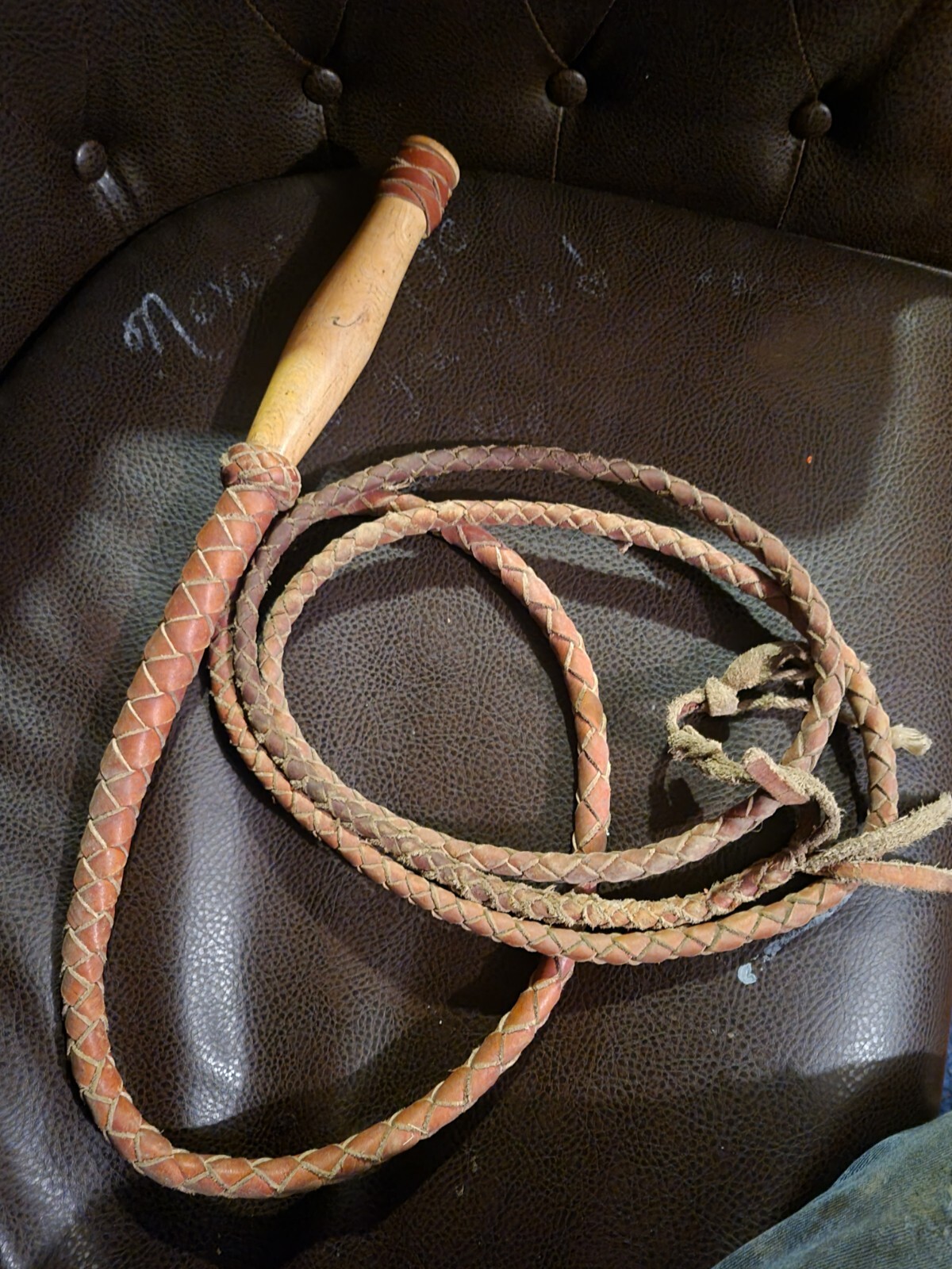 Swivel Handle Bull Whip 10 Ft