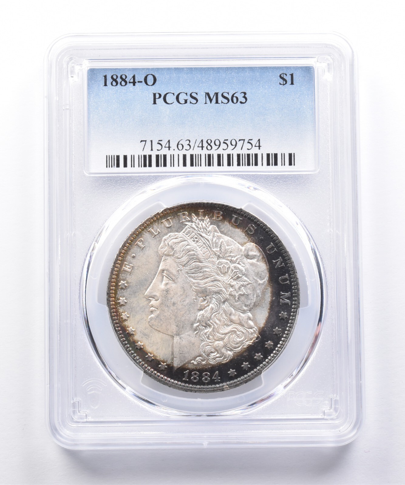 1884-O Morgan Silver Dollar MS63 PCGS Peripheral Tone *7450