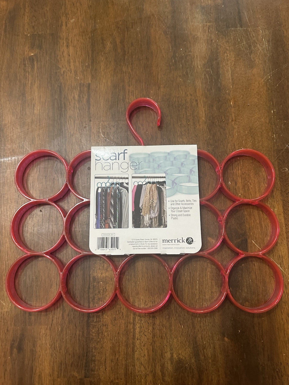 Pink Scarf hanger NWT