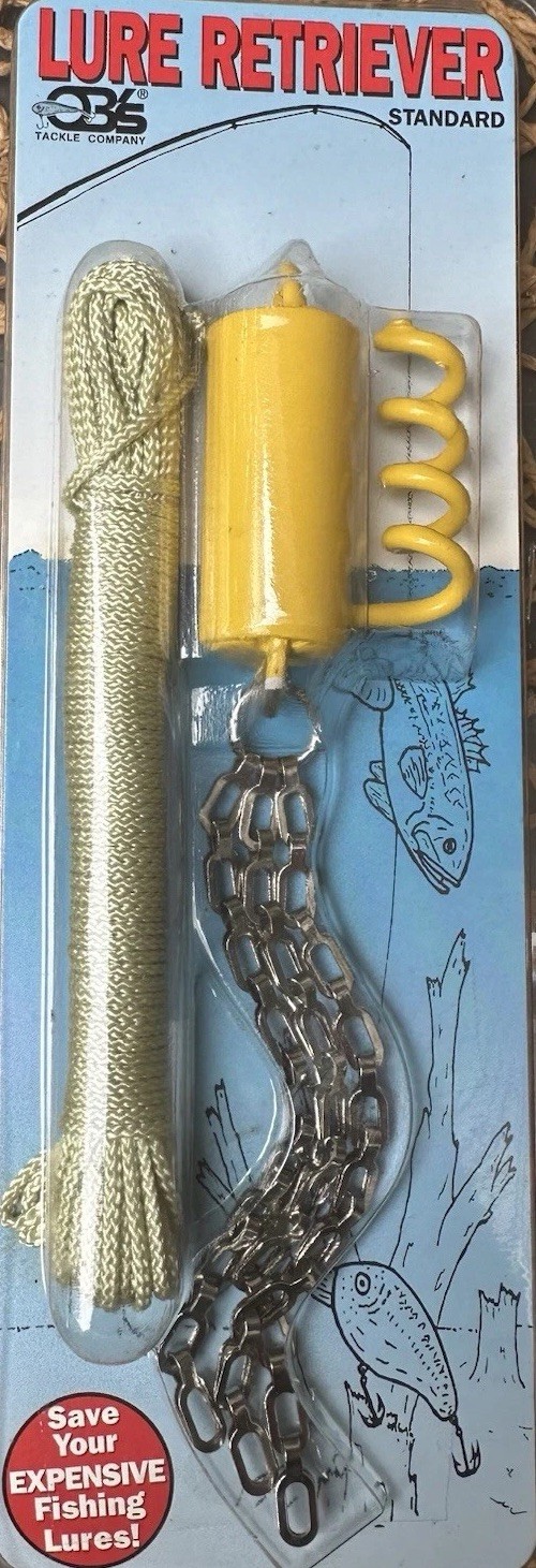 Fishing Lure Retriever Nickel PLT Brass Chains Stainless Steel Loop 8oz Standard