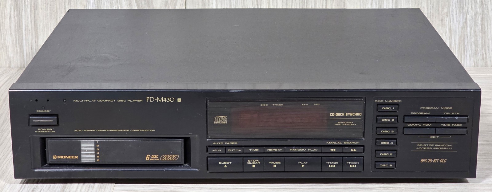 Pioneer PD-M403 6 Disc CD Changer w/ Cartridge - PARTS/REPAIR -