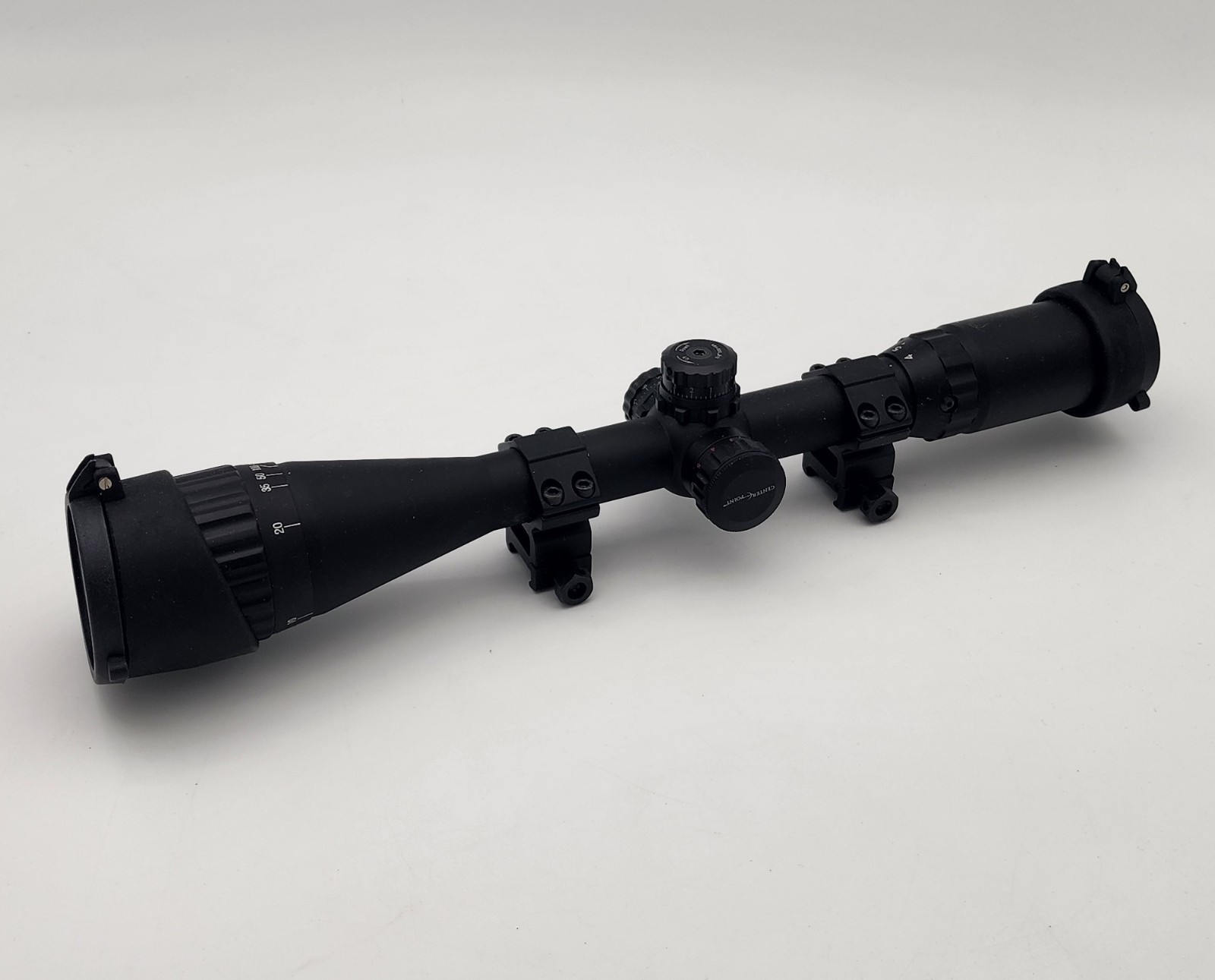 Center Point 4-16x40mm Dual Color Illuminated Mil-Dot Rifle Scope