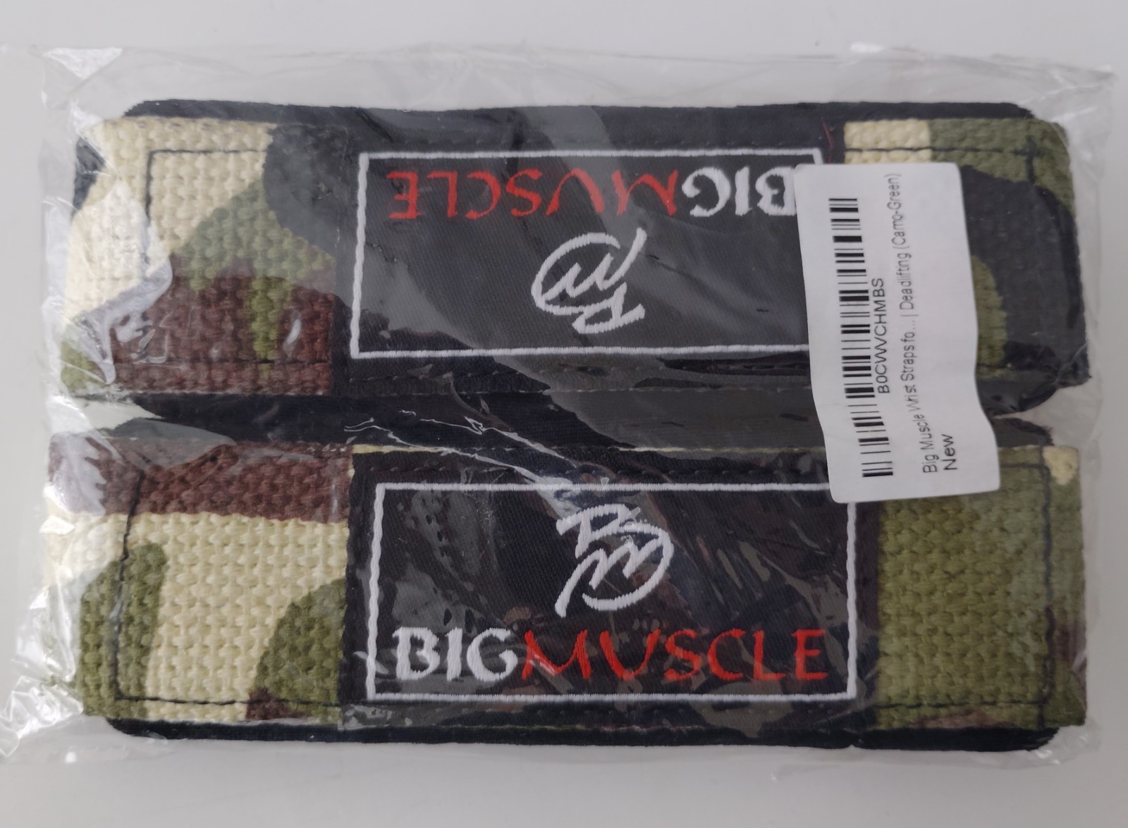 Camo Weight-Lifting Wrist Straps 24'' Body Building Camoflauge Big Muscle New