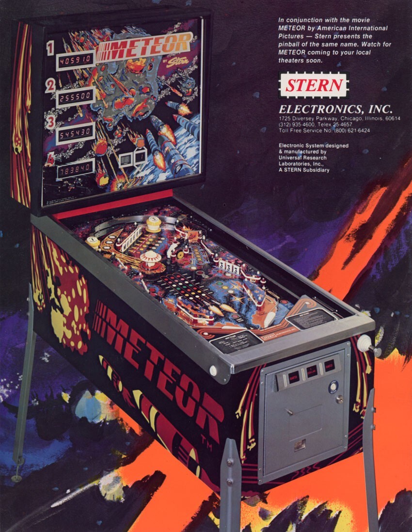 1979 Stern Meteor Pinball Machine Rubber Ring Kit