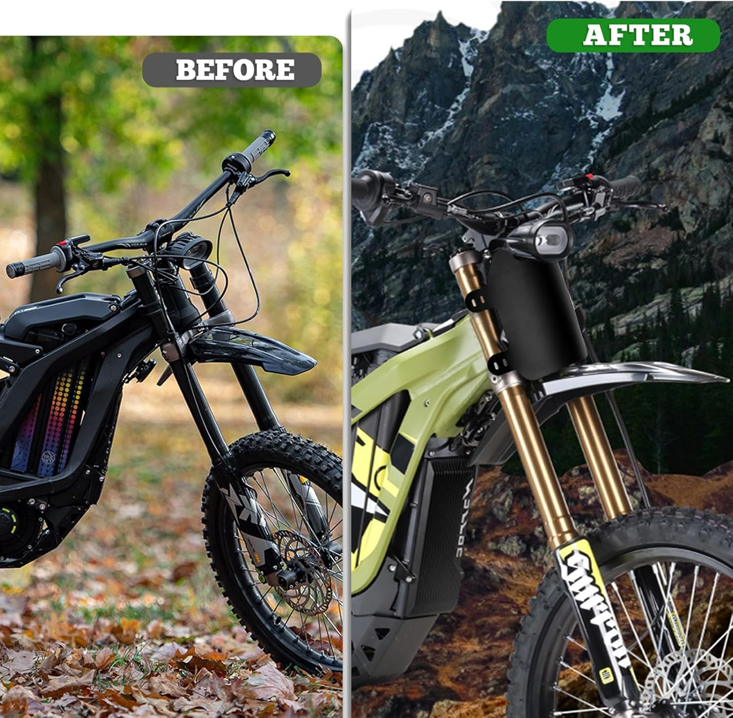 Front Number Plate for Ebike Durable ABS Plate Dirt Bike Plate Replacement for S