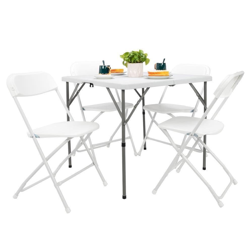 34" Protable Foldable Square Table Camping Hiking Picnic Plastic Serving Tables