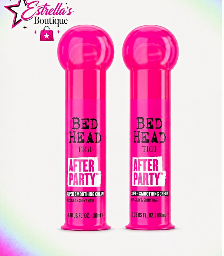 TIGI Bed Head After Party Smoothing Cream Anti-Frizz Shine 3.38 oz [2 Pack]