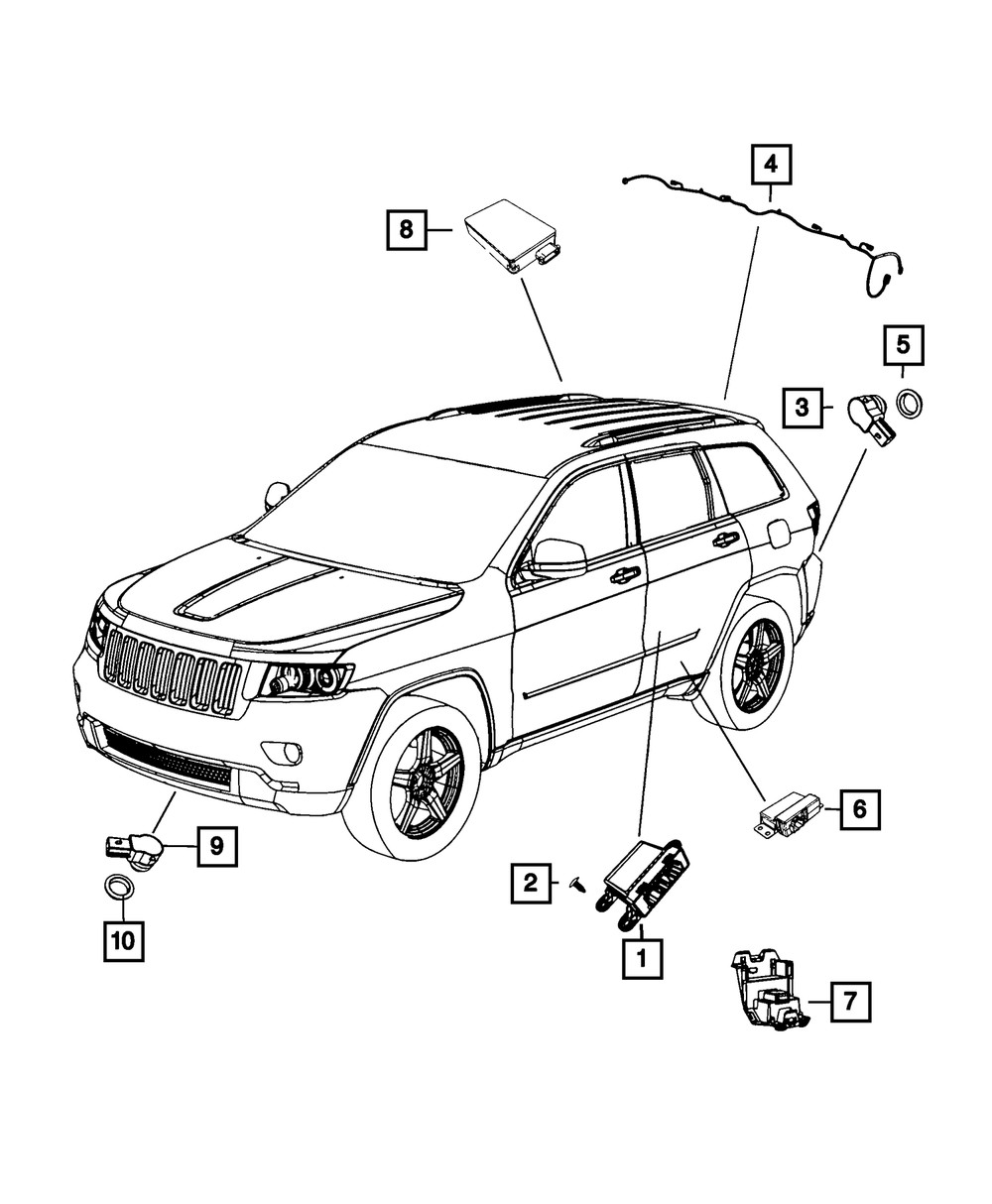 Genuine Mopar Rear Fascia Wiring 68078326AE