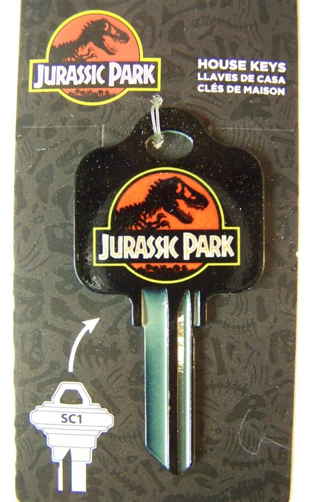 Jurassic Park SC1 house key blank, very cool!!