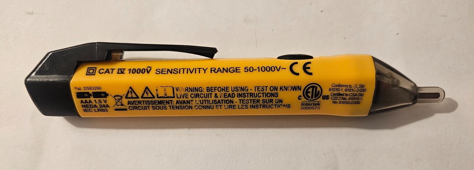 Klein Tools NCVT-1 Voltage Tester 50-1000V Sensitivity Range