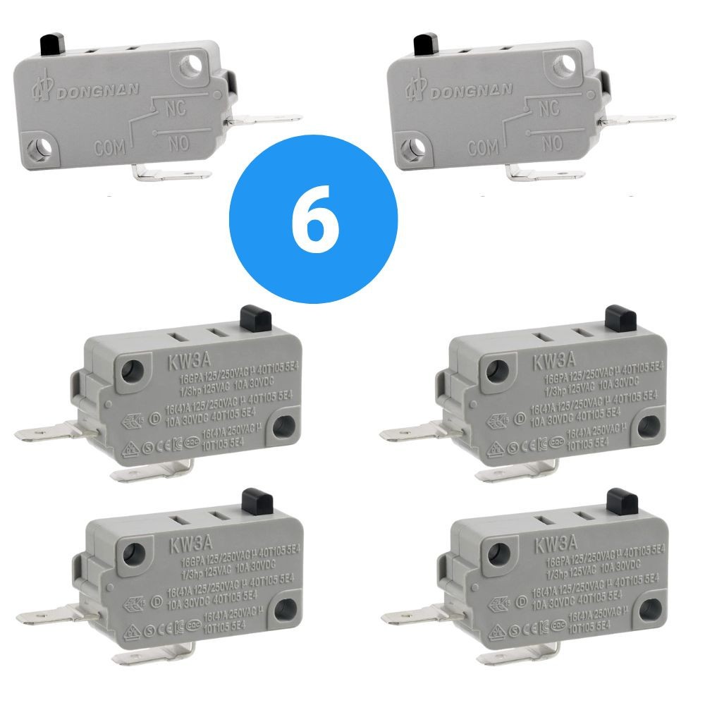 16A 125V/250V Microwave Oven Door Micro Switch For Washing Machine Rice Cooker