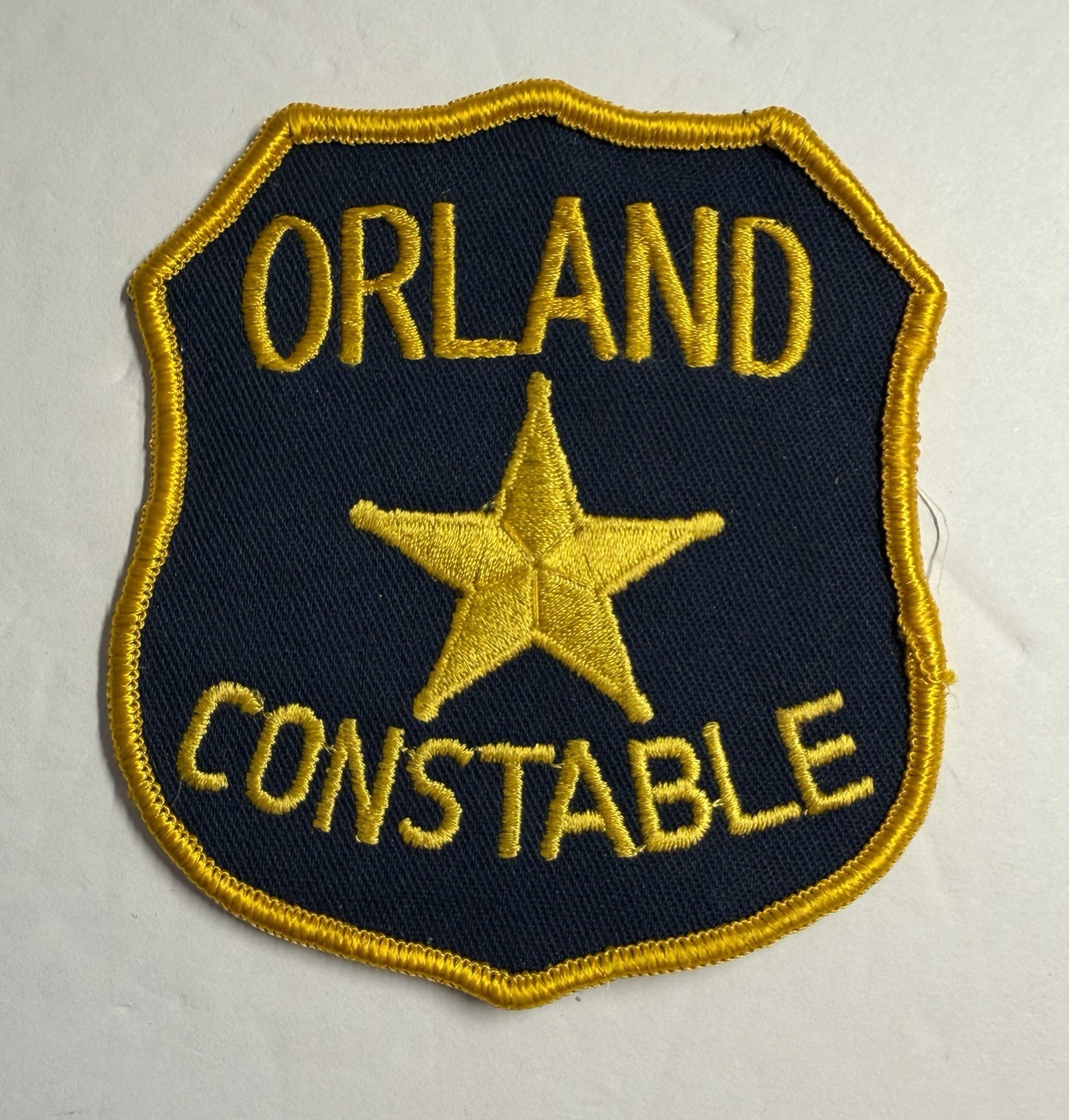 VINTAGE CALIFORNIA CA ORLAND CONSTABLE PATCH GLENN COUNTY  CHEESECLOTH #PDD14
