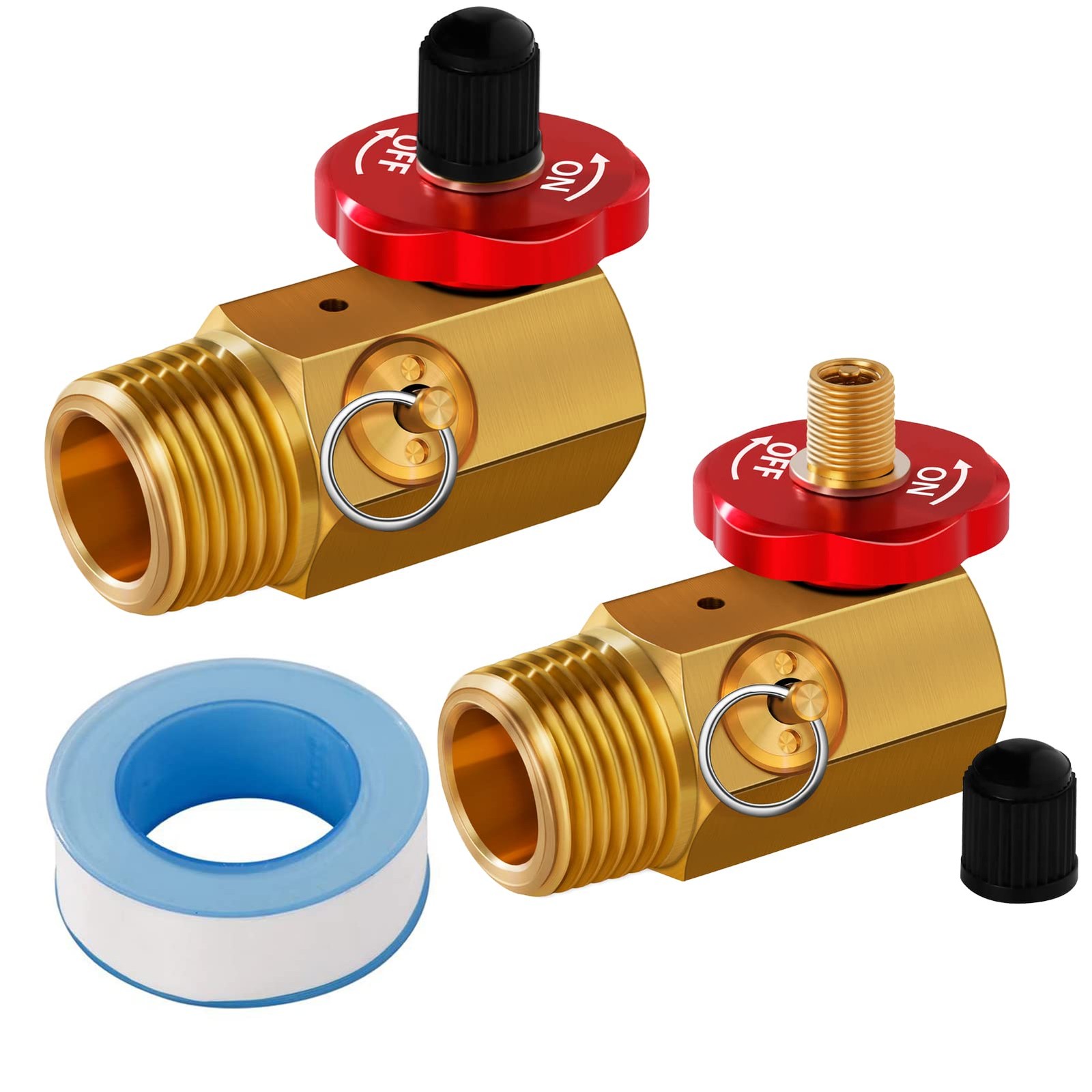 2 Pack Air Tank Manifold with Fill Port,SUNROAD Aluminum Knob,Safety Valve...
