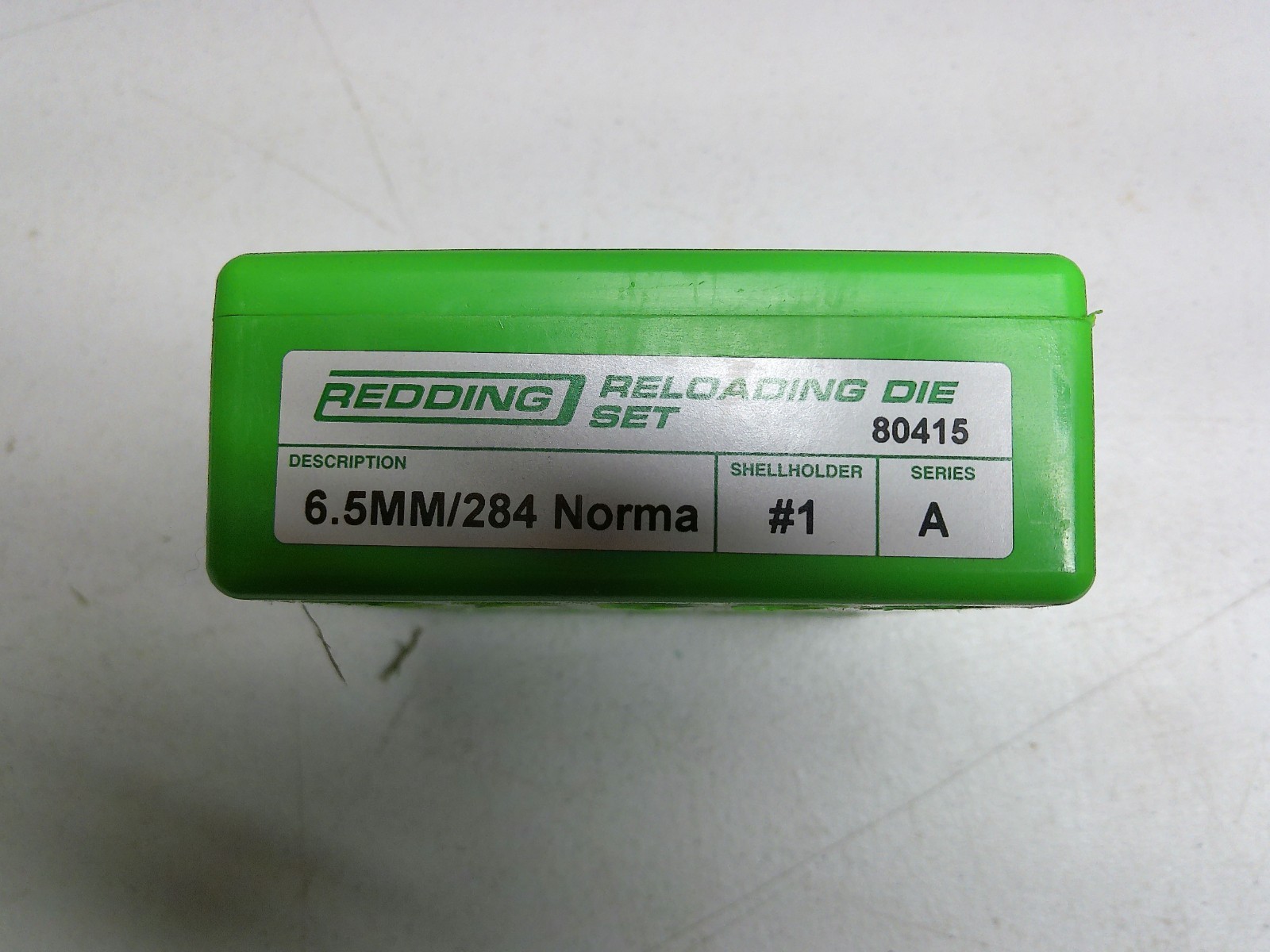 Redding 2 Die Set Includes Seating & Sizing Die for 6.5mm-284 Norma Match 80415