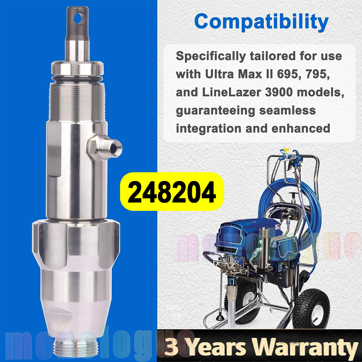 Fit Sprayer 695 795 Ultra Max II GMax 3900 248204 Replacement Airless Spray Pump