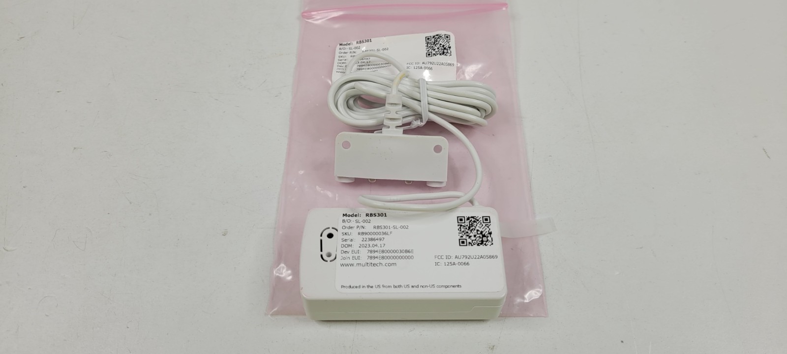 MultiTech RBS301-SL-002 Wireless Water Leak Detection Sensor Stream Labs