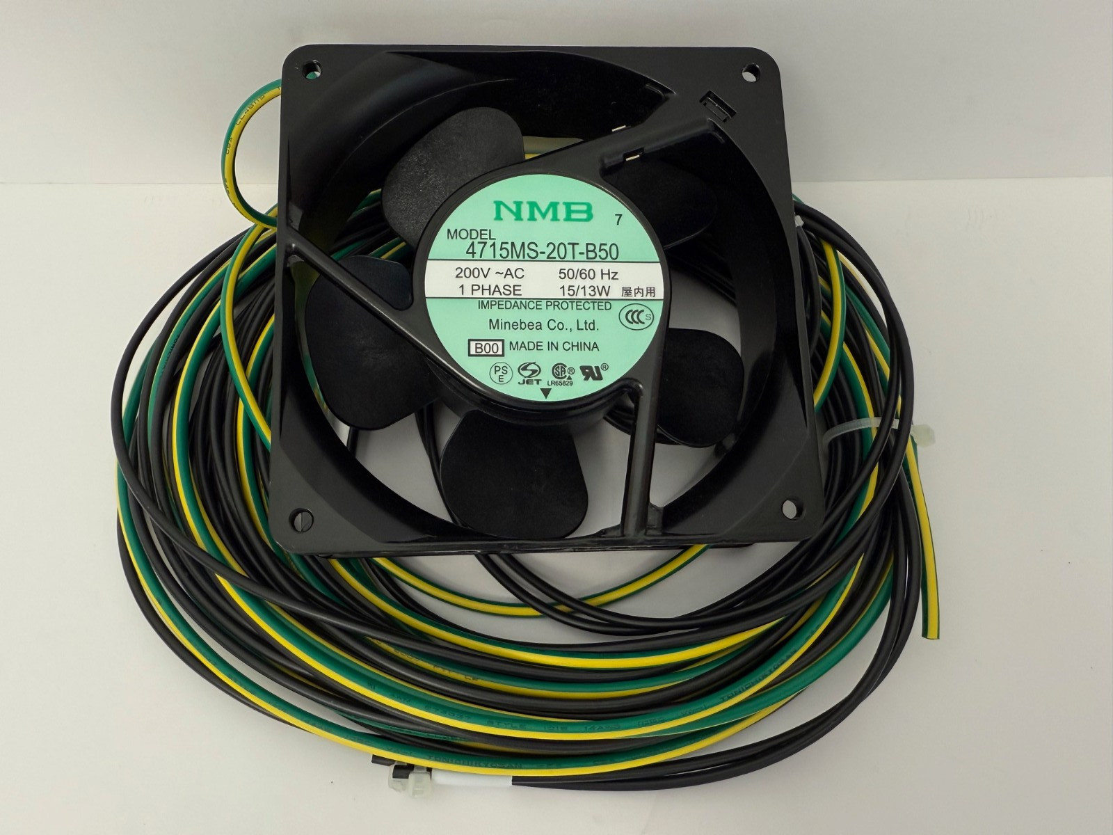 NEW NMB 4715MS-20T-B50 FAN 22V-AC 50/60HZ 1 PHASE 15/13W 4715MS-20T-B50-B00
