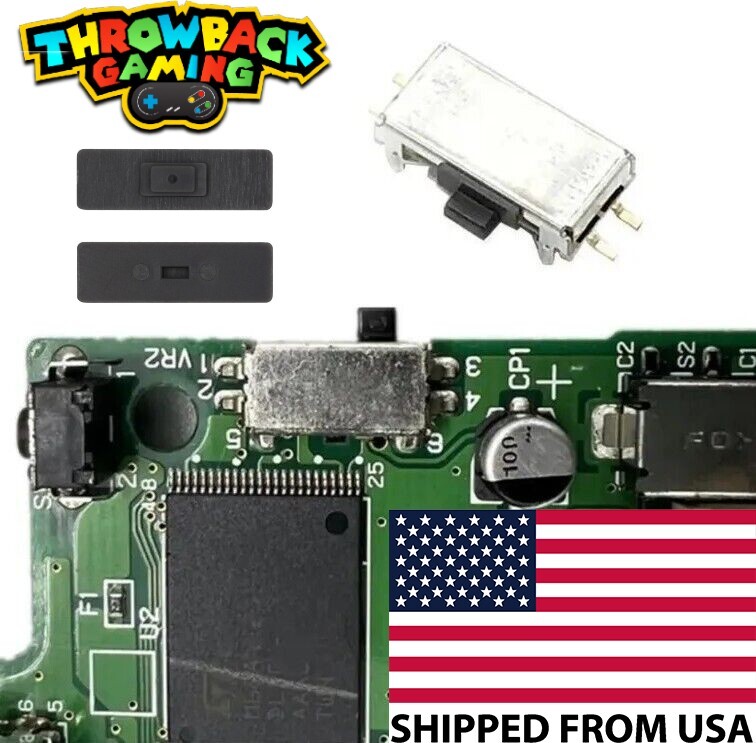 Gameboy Advance Sp GBA SP Volume Switch Slider W/ Cover Cap Repair Replacement