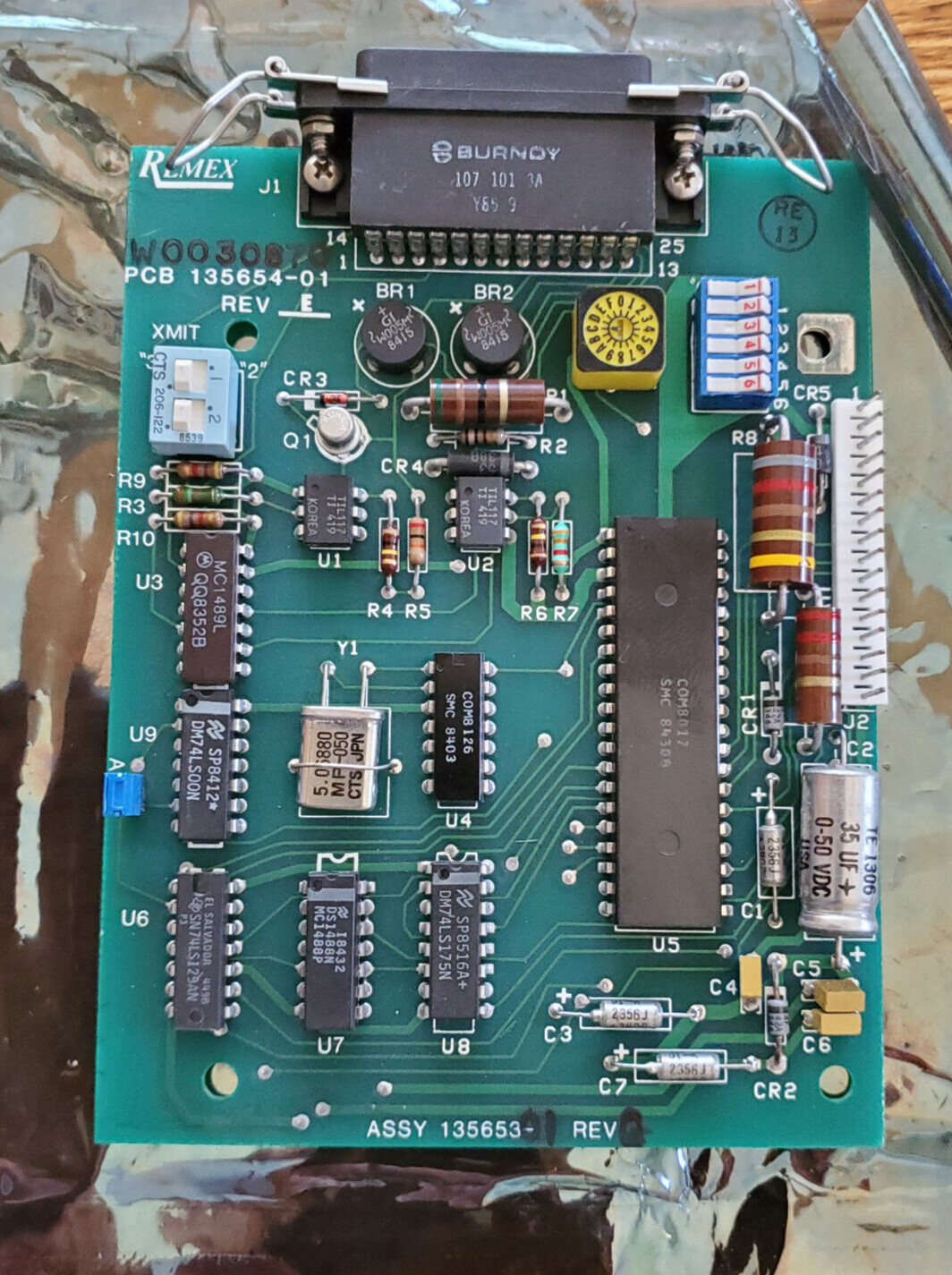 REMEX CORP. PUNCH PAPER TAPE READER INTERFACE CARD  NEW-     #186