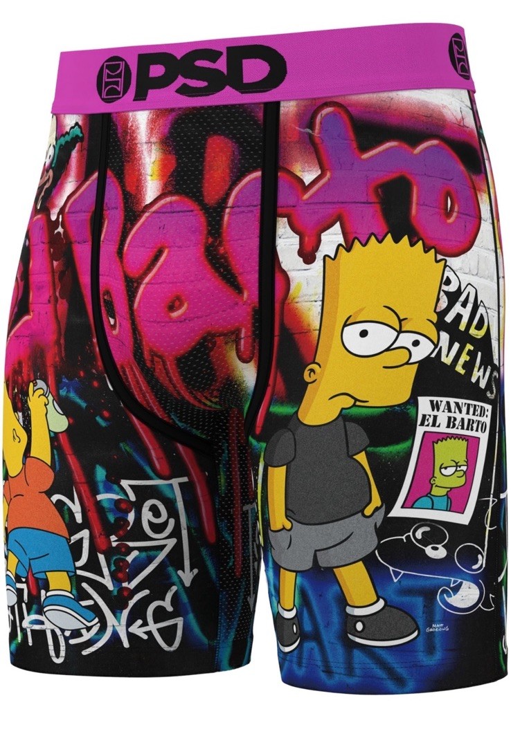 PSD SIMPSONS 3 Pack Multicolor Boxer Briefs Mens