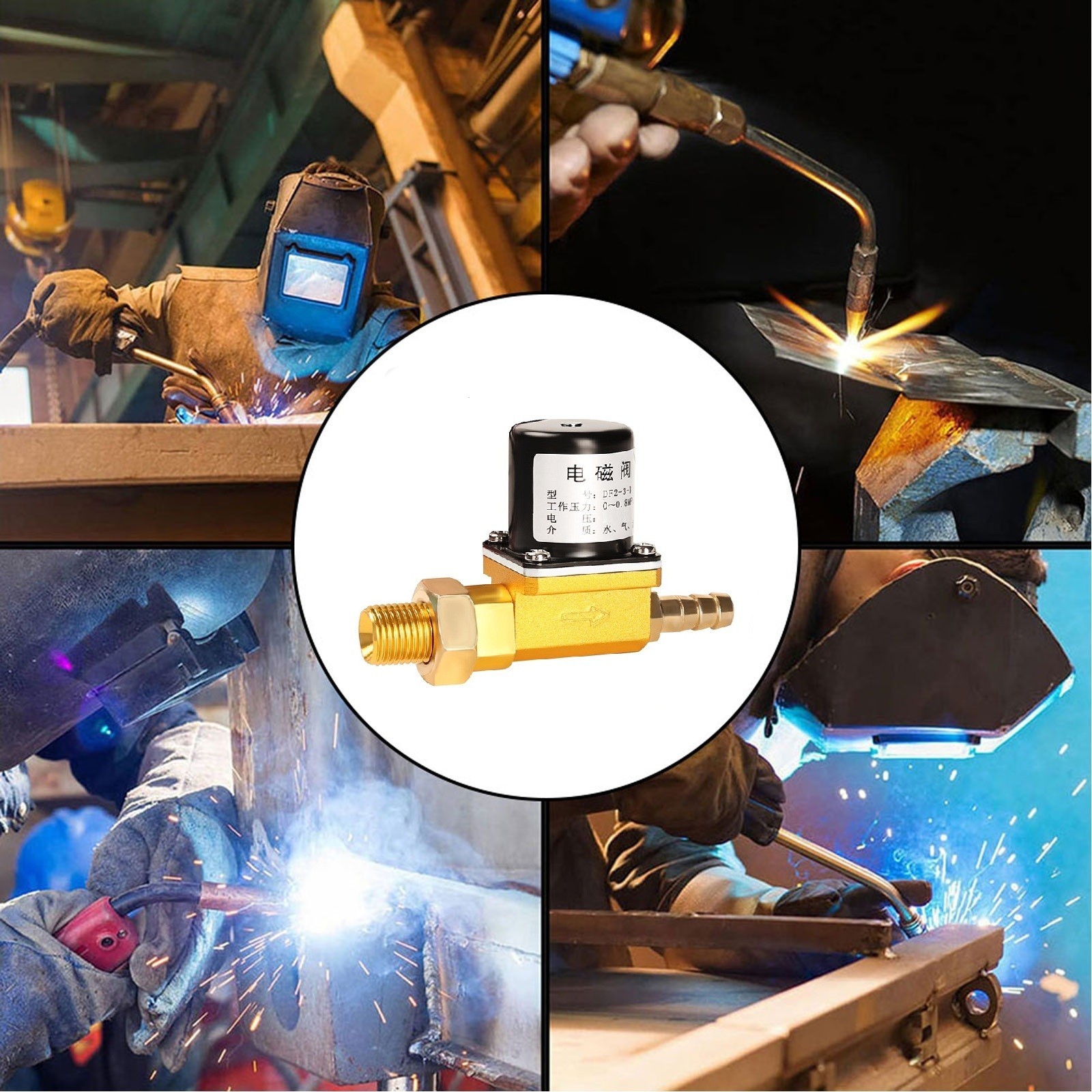 Adaptable Solenoid Valve for For argon Welding Supports AC/DC Voltage Options