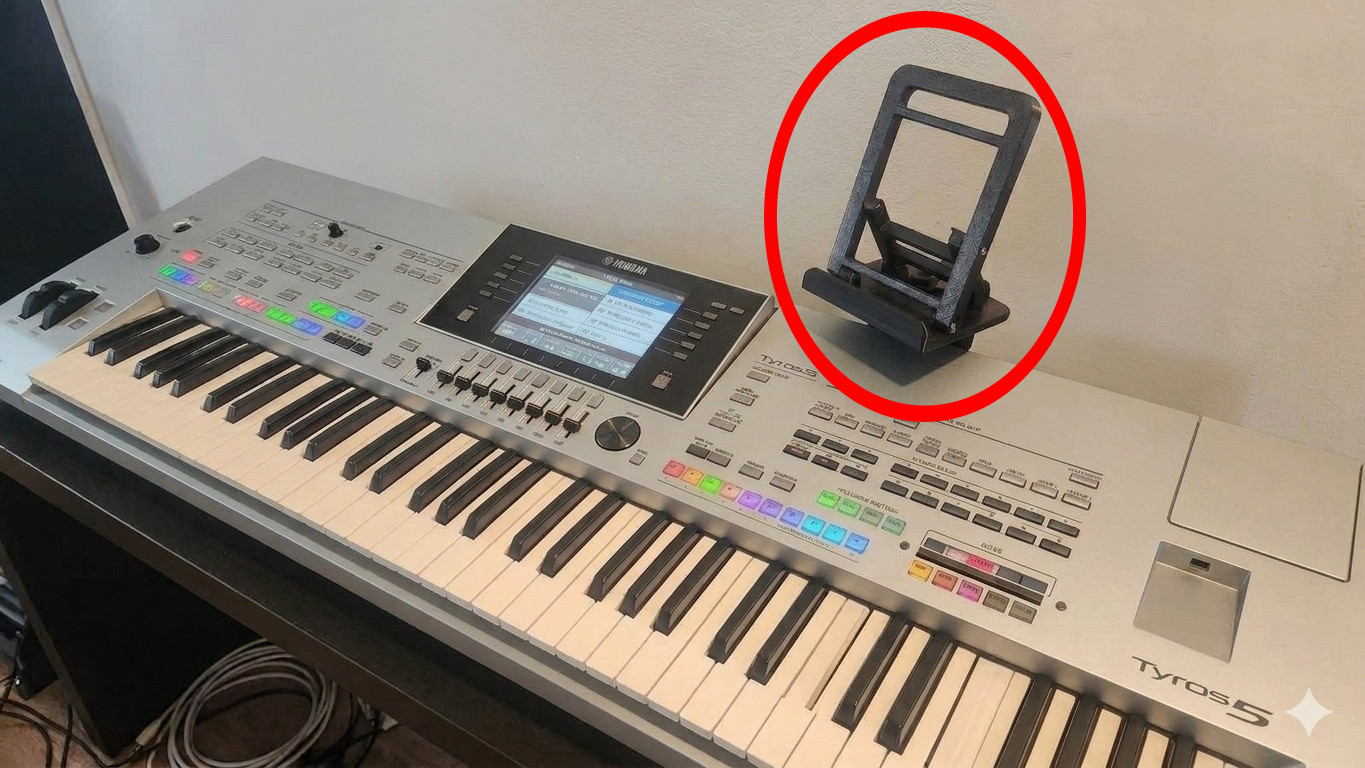 Universal Tablet Stand / Holder for Yamaha TYROS 4 & TYROS 5