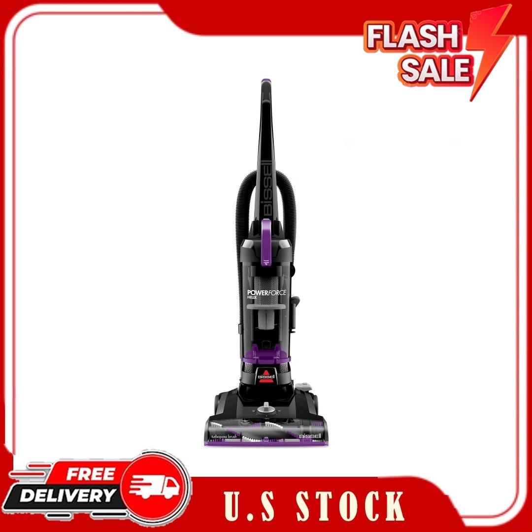 BISSELL PowerForce Helix Bagless Upright Vacuum 3313U Purple & Black