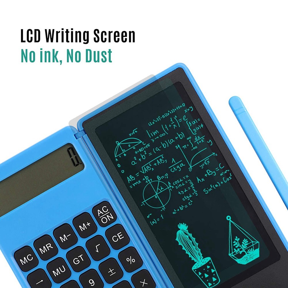 Calculator Notepad 6 Inch LCD Writing Tablet Digital Drawing Pad with2748