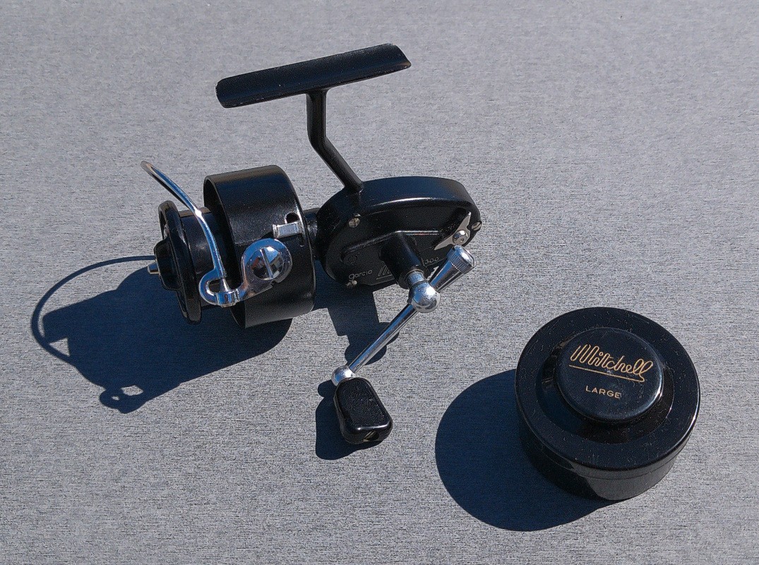 Vintage GARCIA MITCHELL 300 Fishing Reel with Spool Case Made in France