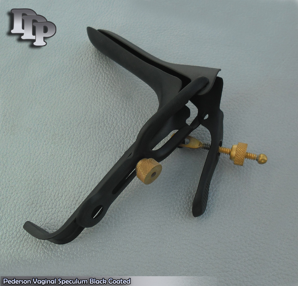 Pederson Vaginal Speculum Small Black Coated Surgical