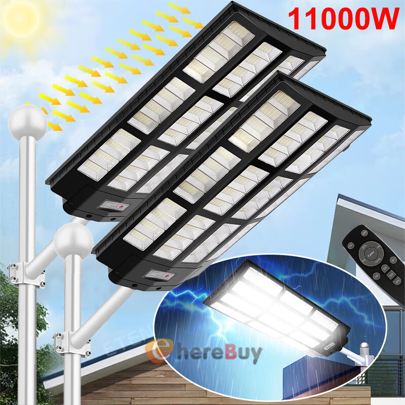 940000lm Commercial Solar Street Light LED Outdoor Dusk Dawn Solar Lighting Bulb