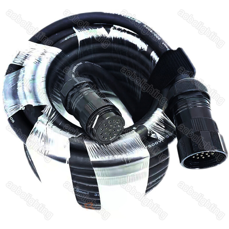 Waterproof Stage Lights Cable 16ft 5M Outdoor Pro Sound Lighting Power Box Cable