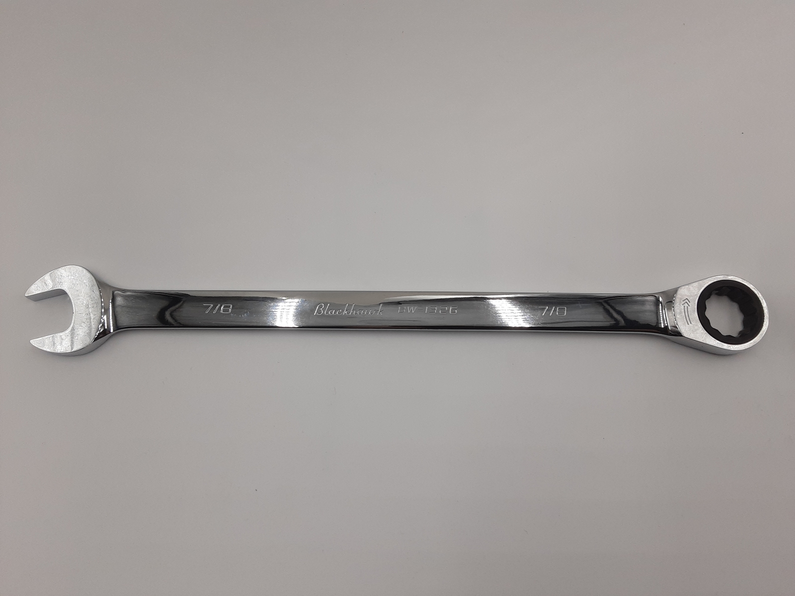 Blackhawk BW-1326 XL Combination Non-Reversible Ratcheting Wrench, Bulk - 7/8"