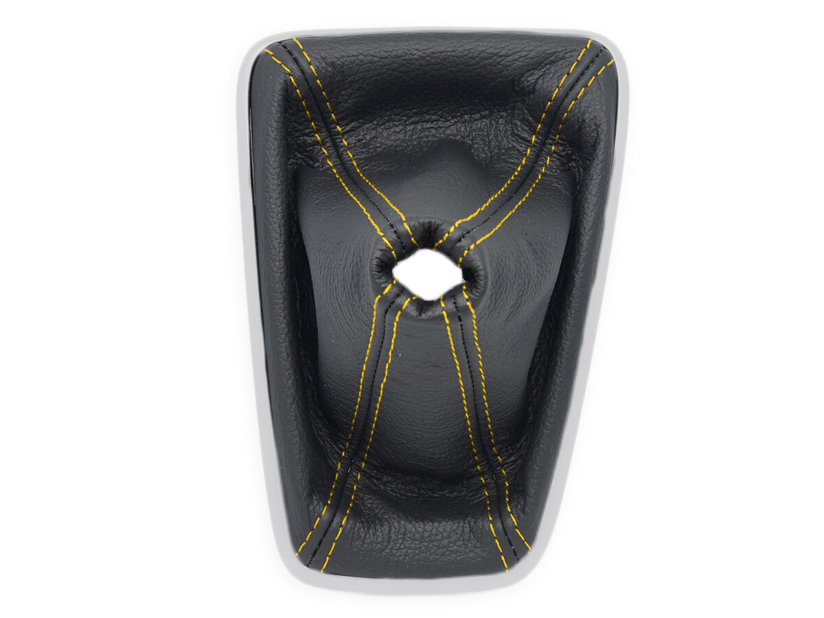 FOR FORD FOCUS 3 FL 2015-2018 GEAR SHIFT BOOT GAITER LEATHER STITCHING YELLOW