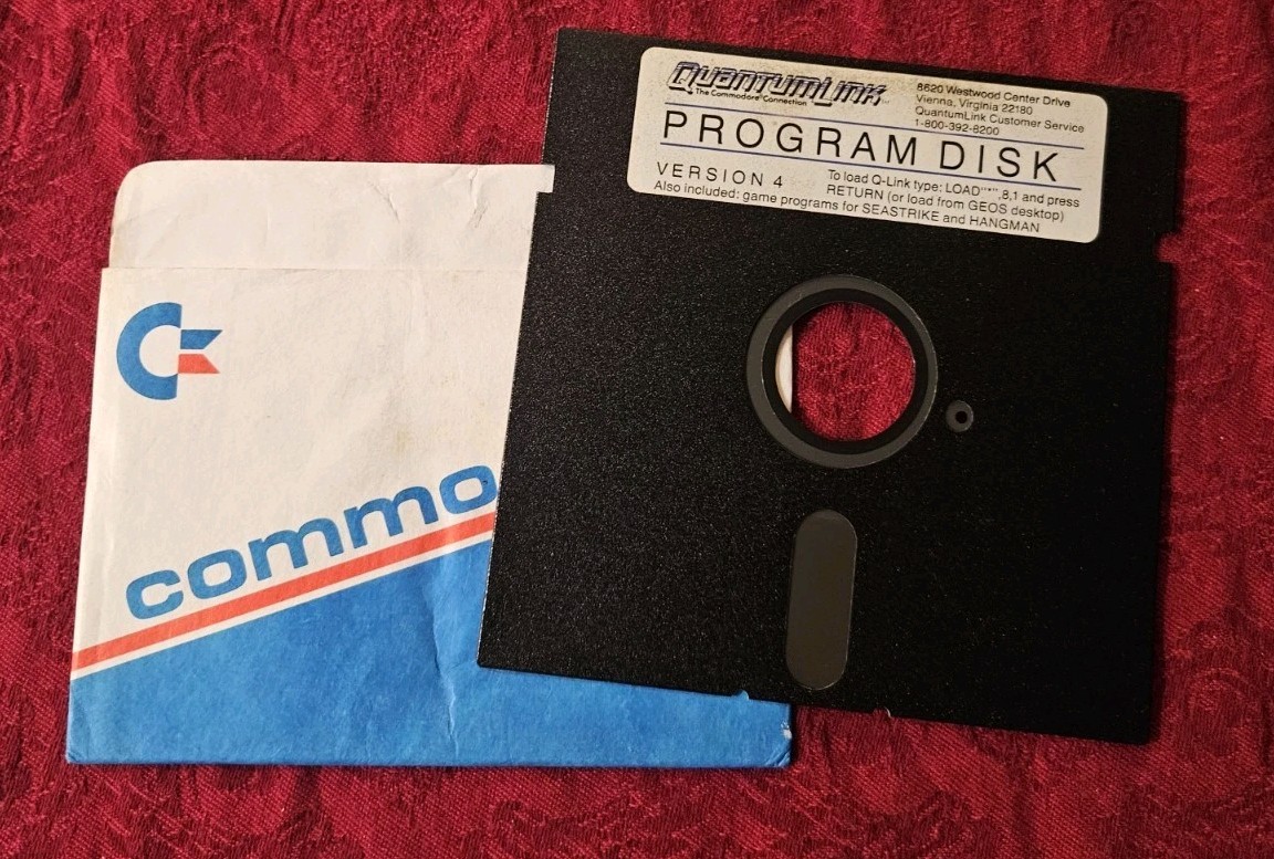 Quantum Link Program Program Disk Version 4 Commodore 64