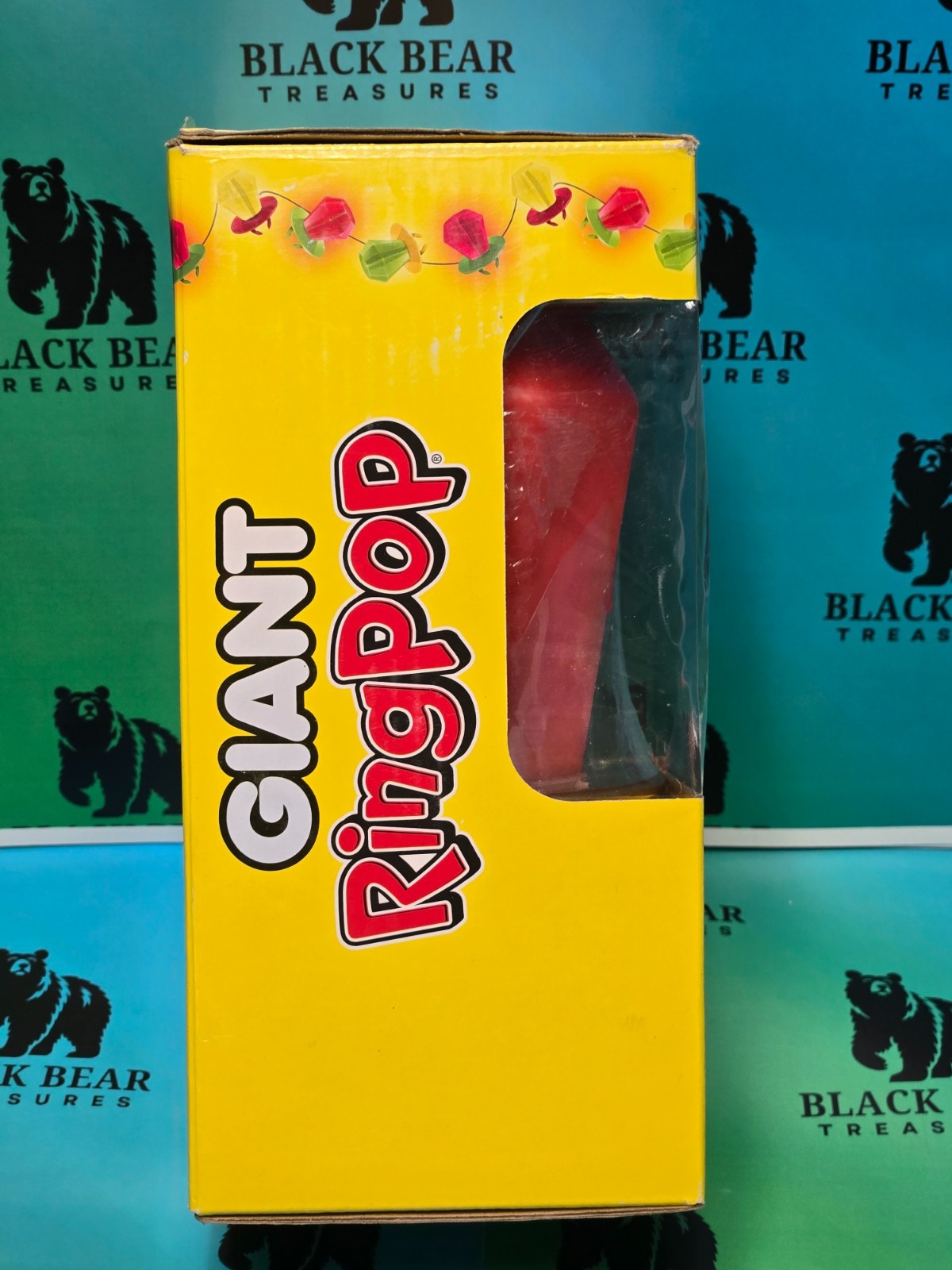 Giant Ring Pop Candy Novelty Oversized 1.5 Pound Strawberry Sealed