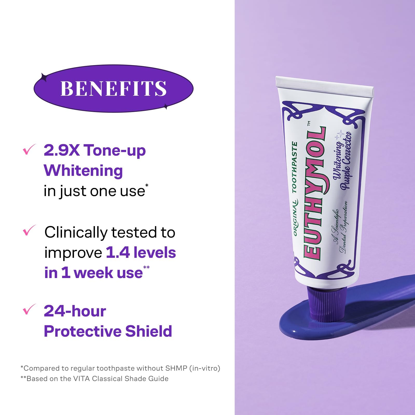 Purple Whitening Toothpaste (3.7 fl oz) – for Yellow & Sensitive Teeth | Viol...