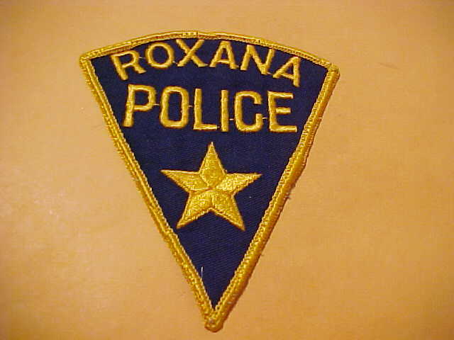 ROXANA ILLINOIS POLICE PATCH SHOULDER SIZE USED OLD STYLE