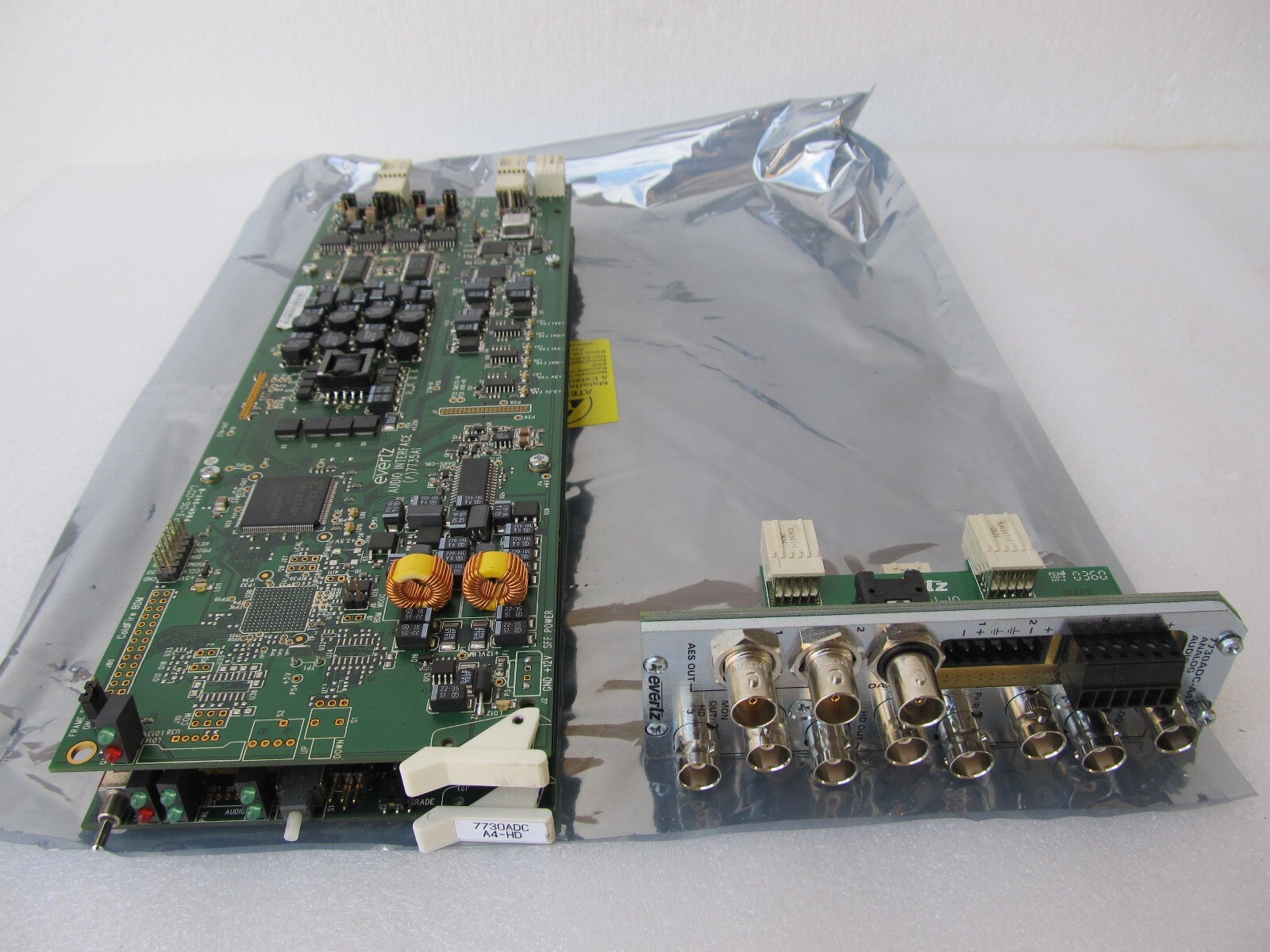 Evertz 7730ADC-A4-HD HD Component Analog Video to HD SDI Converter 4 CH w/ Rear
