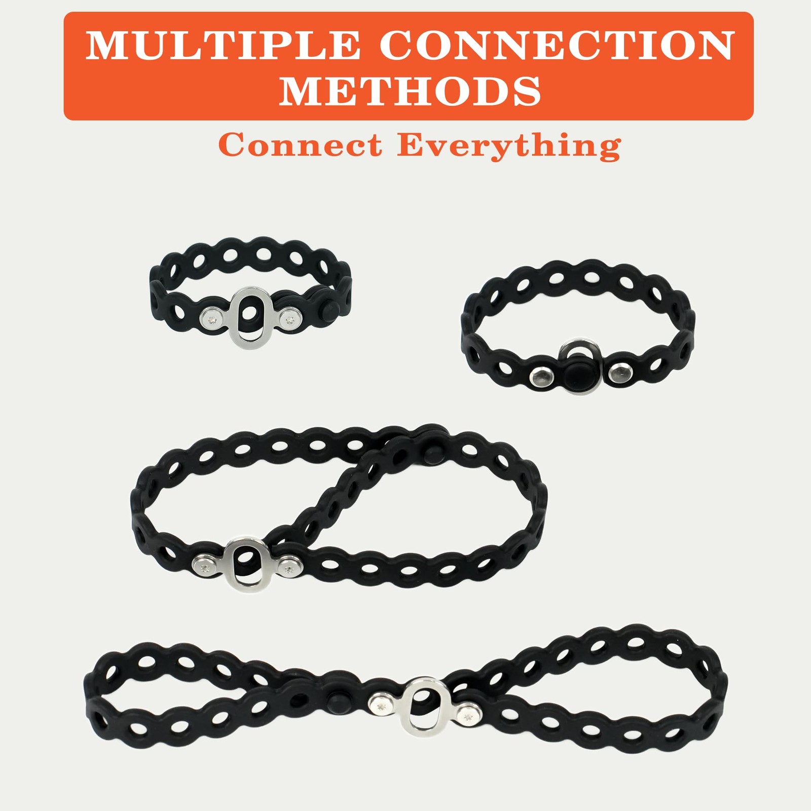 Modular Straps (4-Pack), Flexible Multi-Tool, Gear Strap for Outdoor Adventur...