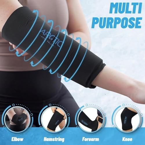 Ice Pack Wrap 2 Pack Large Reusable Gel Knee Elbow Compression Cold Therapy