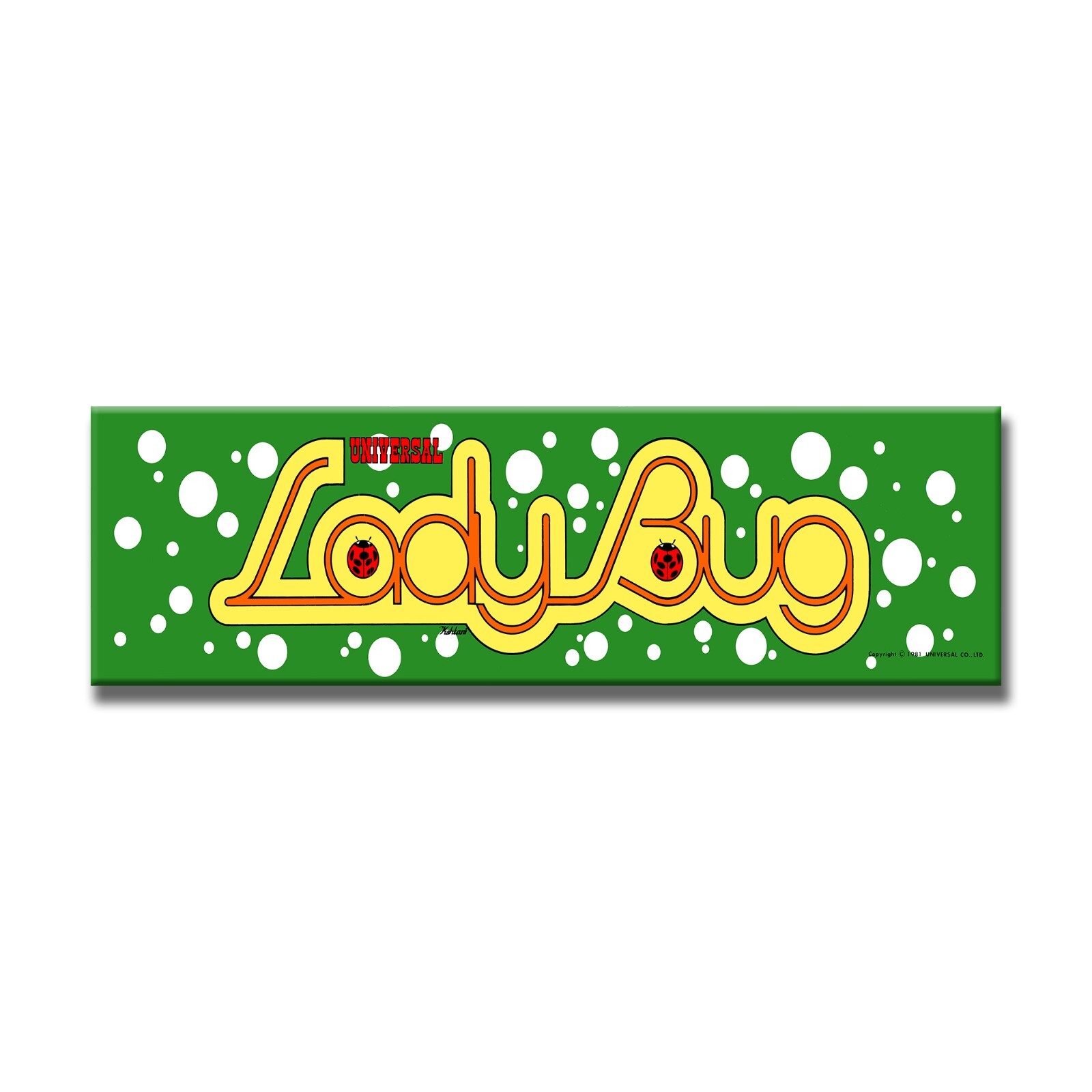Lady Bug Premium Arcade Marquee Restoration Backlit Sign Insert