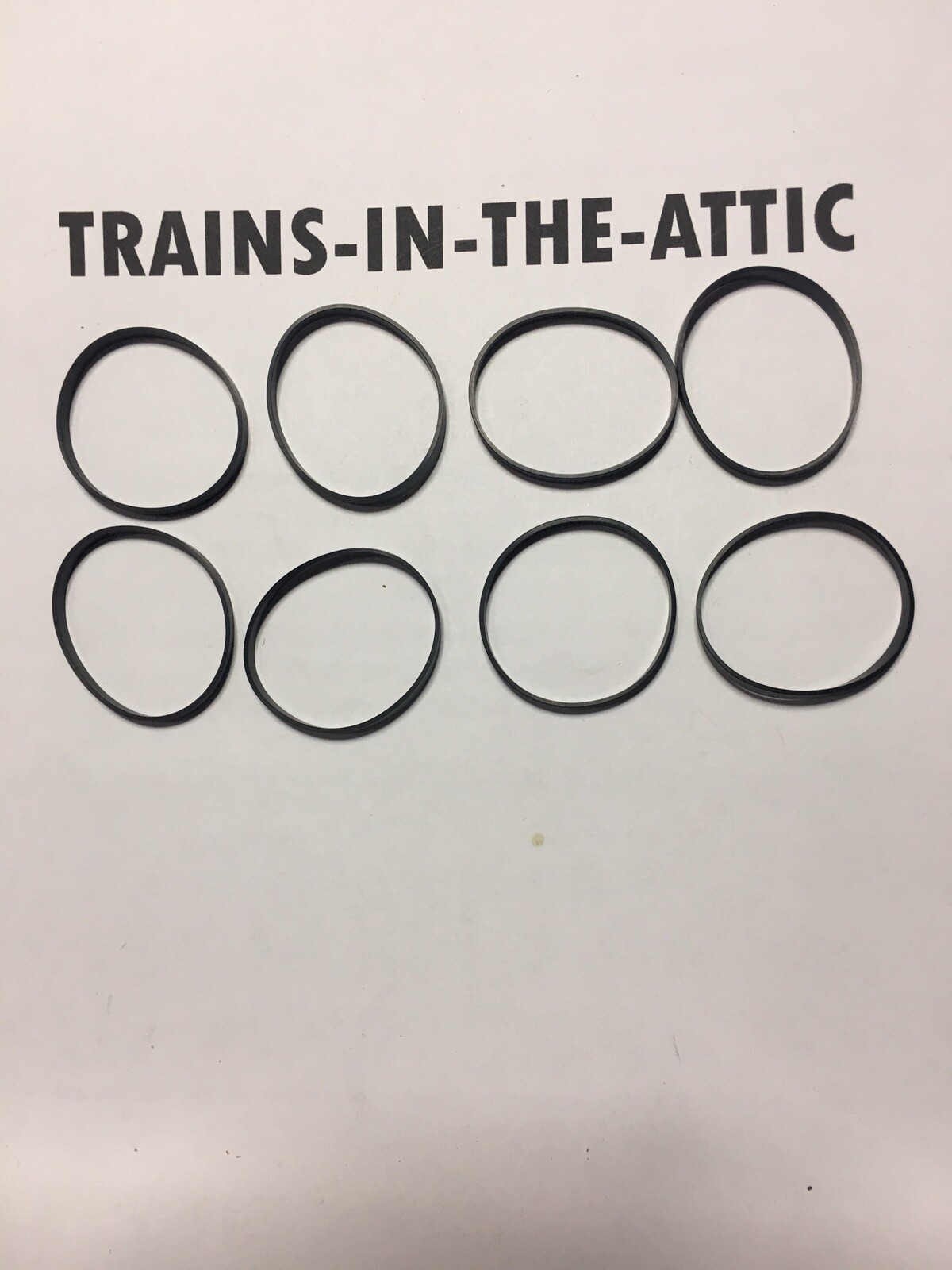MTH TRACTION TIRE DE-31 PREMIER-RAILKING STEAM SET OF 8EA MTH TIRES ACTUAL MTH