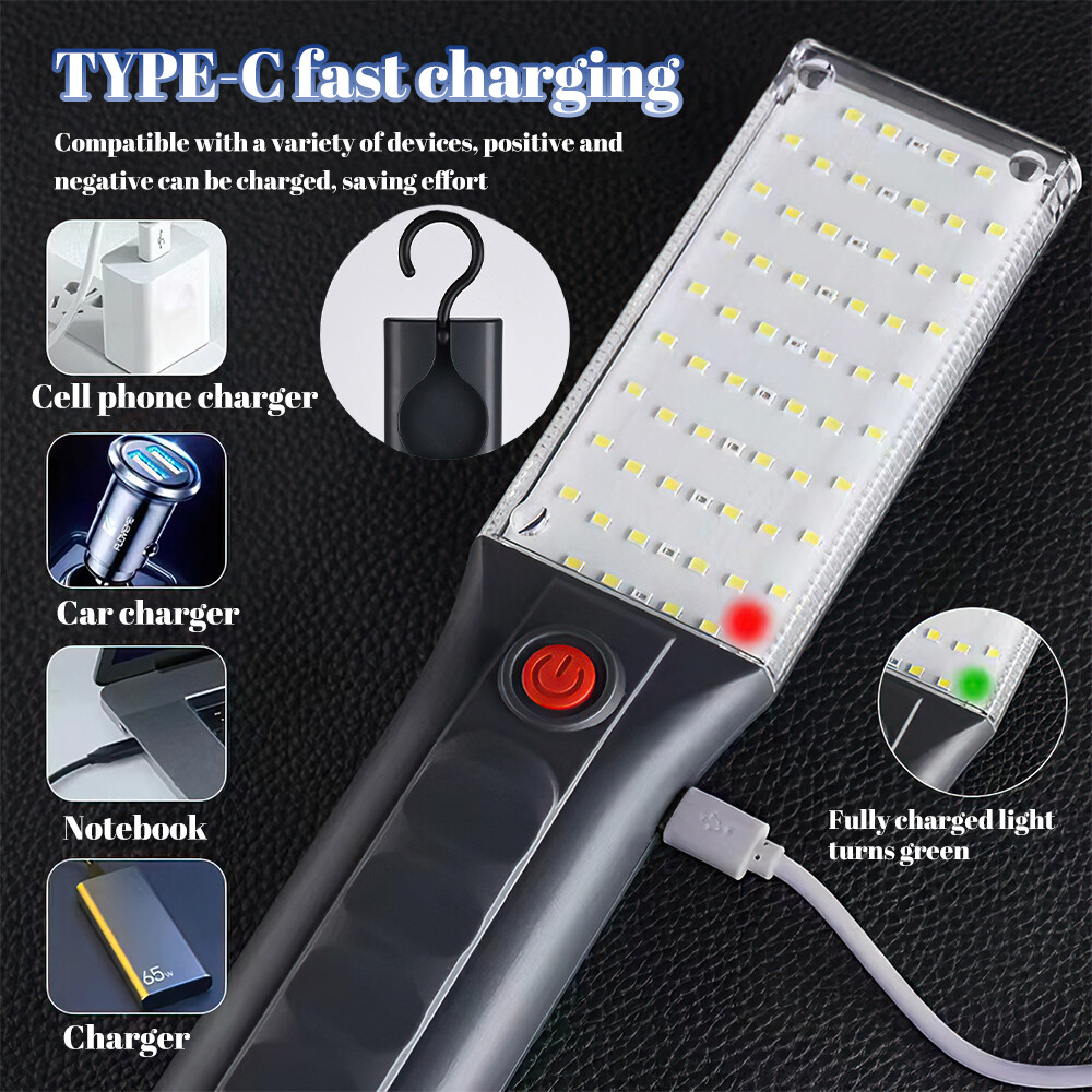 90000 LM LED COB Work Light Mechanic Flashlight Lamp Magnetic Rechargeable