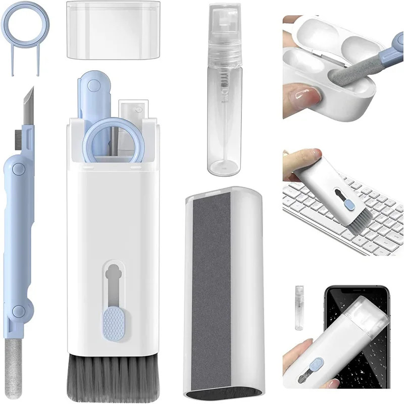 7-in-1 Keyboard Cleaning Kit – Screen Brush, Earphone Cleaner, Dust Tool Set