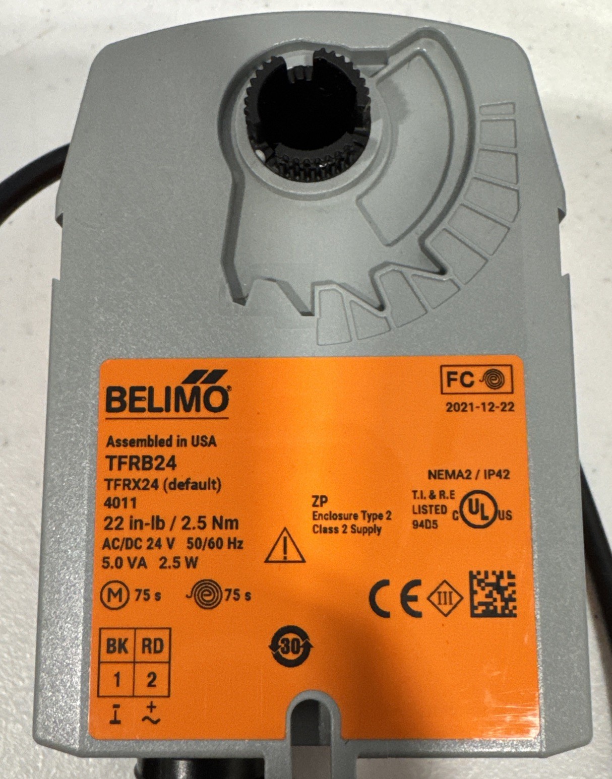 Belimo TFRB24 Valve Actuator - New