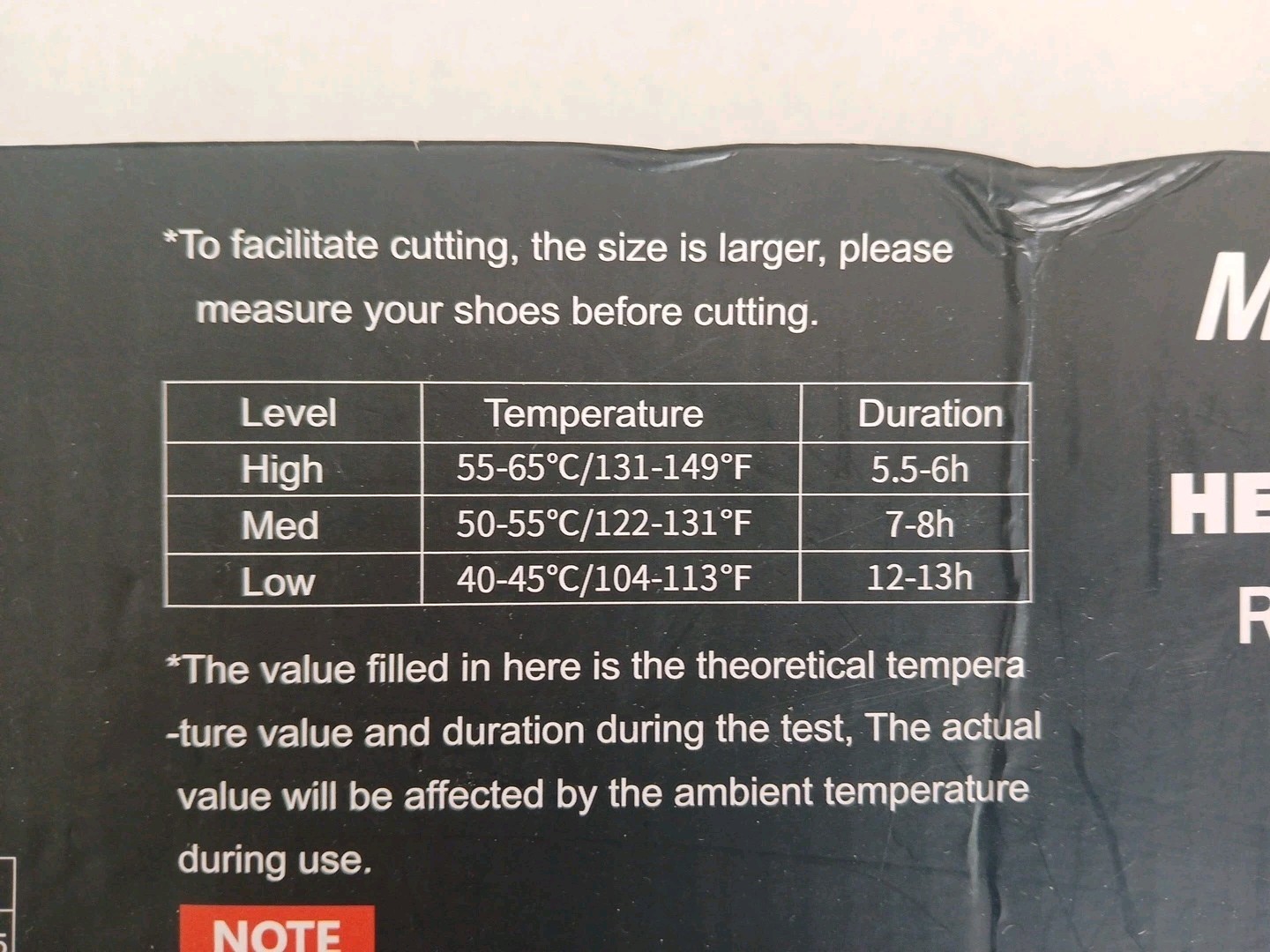 Heating Insoles Remote Control Size M-L Metasono