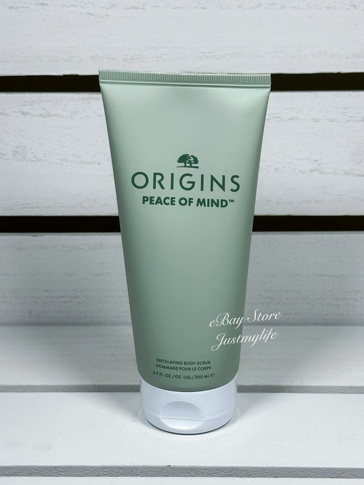 Origins Peace Of Mind Exfoliating Body Scrub, Full Size 6.7 Oz /200mL, New