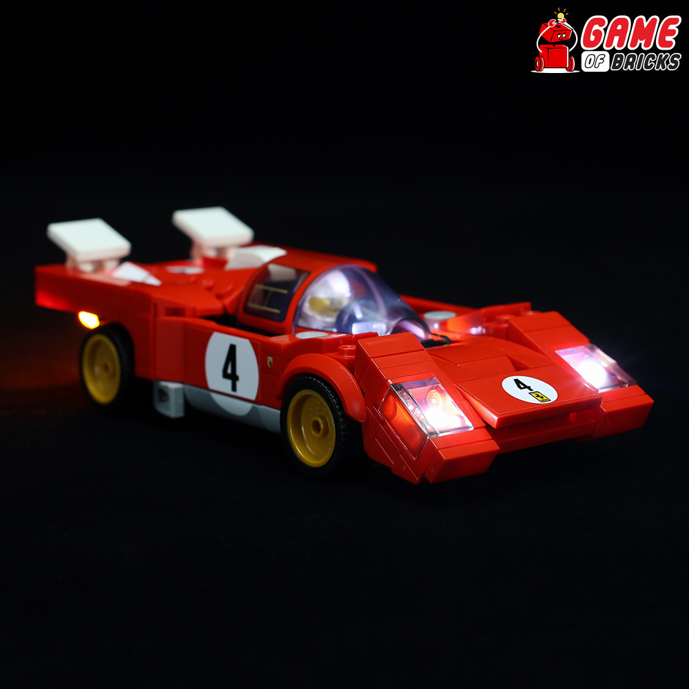 LED Light Kit for 1970 Ferrari 512 M - Compatible with LEGO® 76906 Set