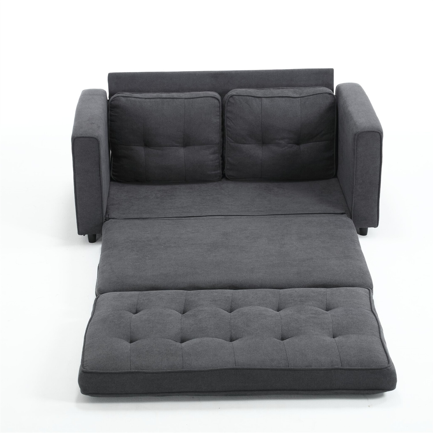 Convertible Sleeper Sofa Bed Velvet Loveseat Sofa Couch Futon Sofa Pull-Out Bed